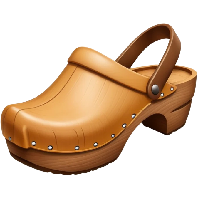 simple wooden traditional minimal clog entirely wooden - minimal emoji