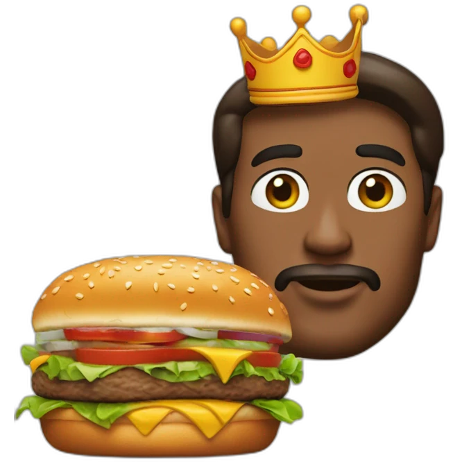 Burger king emoji