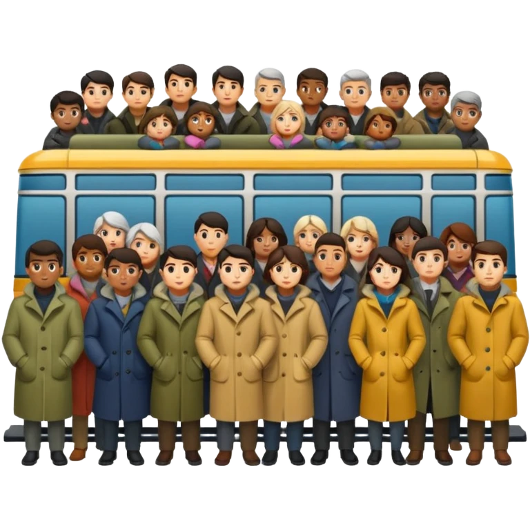 Crowded tram emoji