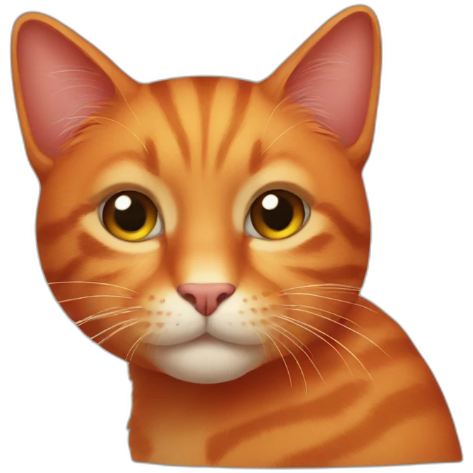 Red cat emoji