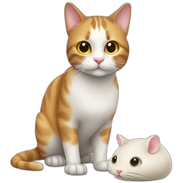 cat with mouse emoji