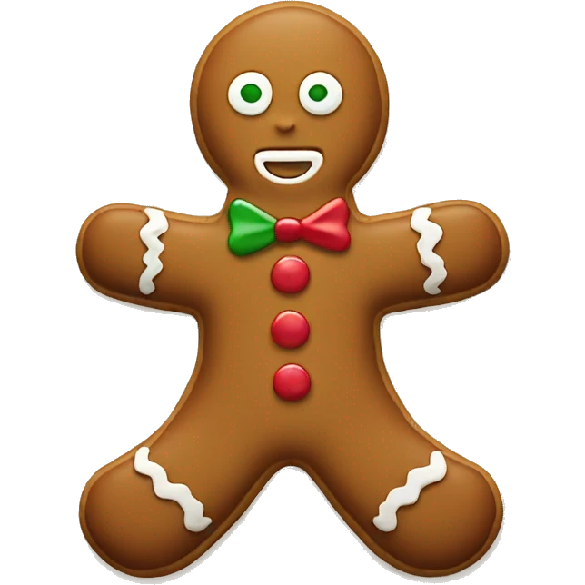 gingerbread man emoji
