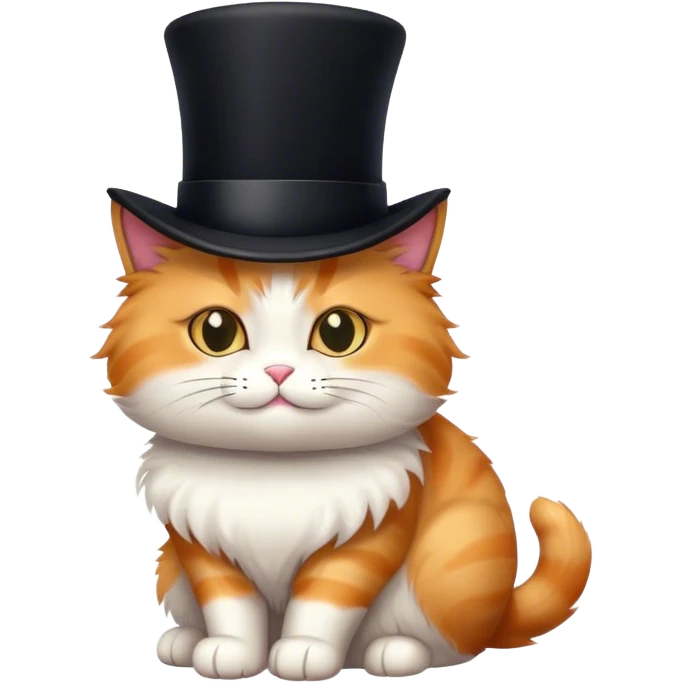 cat with a tophat emoji