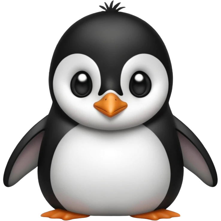 Emotional penguin emoji