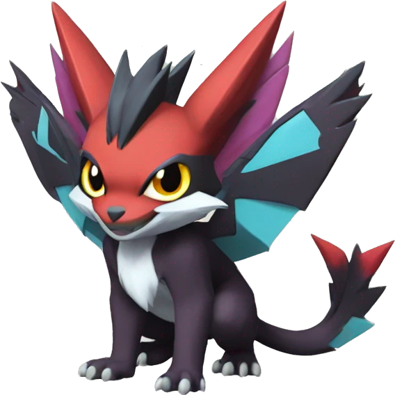 Noivern-Litten-Zoroark full body emoji