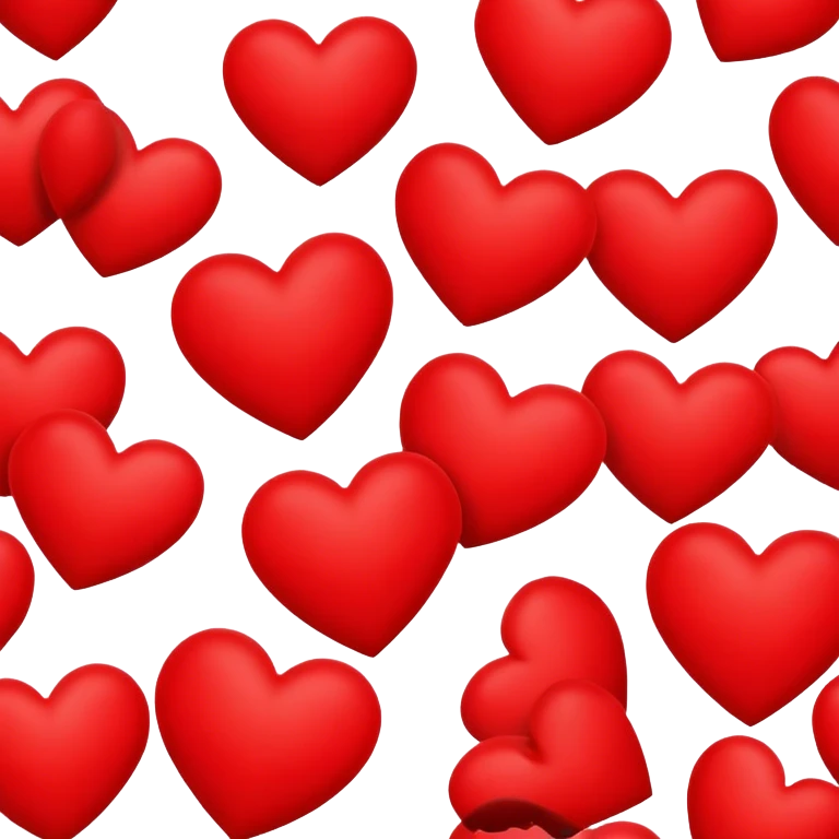 Red hearts emoji