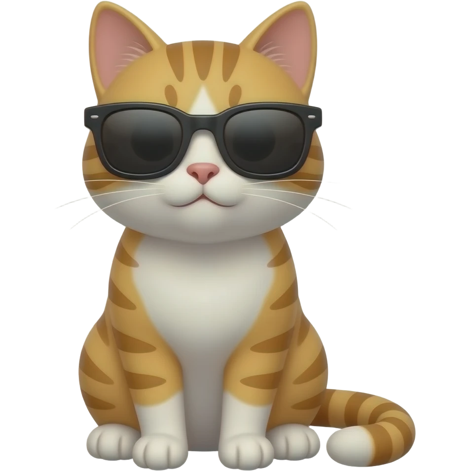 Cat wearing sunglasses emoji