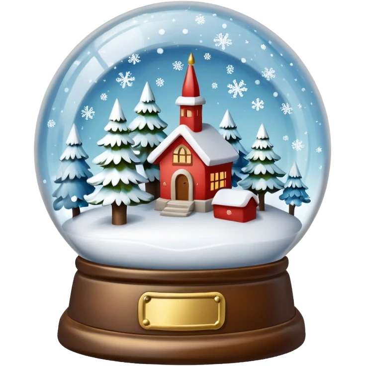 vintage snow globe emoji