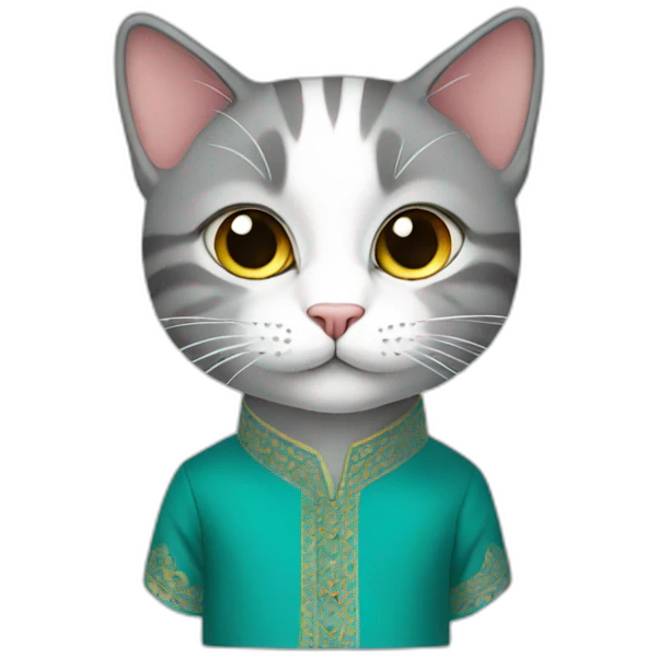 cat in kurta emoji