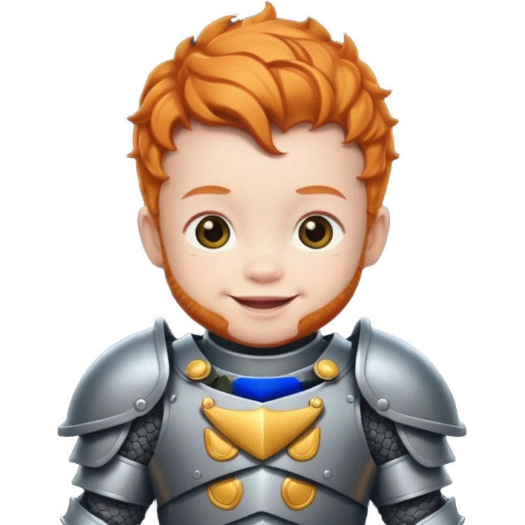 Armored ginger baby emoji