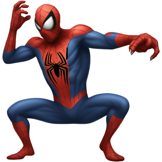 Zombie Spiderman fightto spiderman emoji