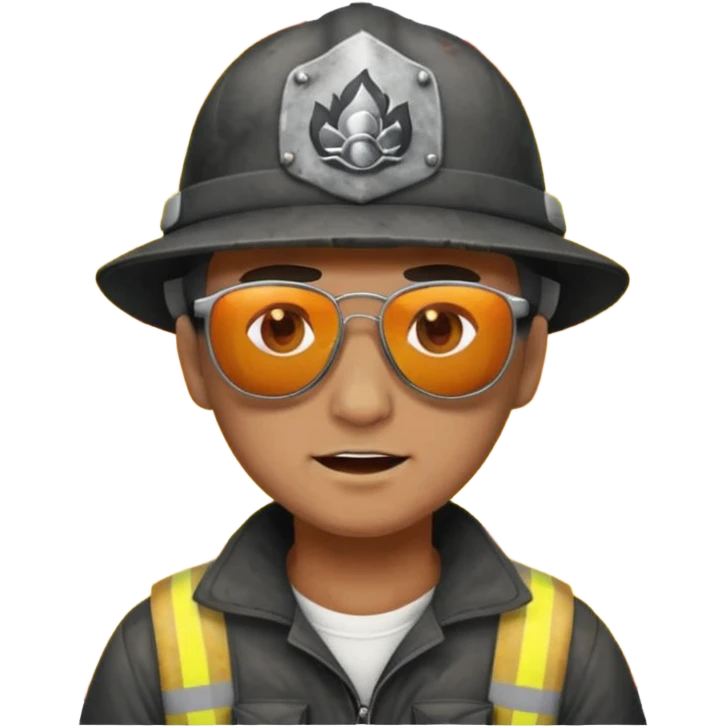 Tam ölecekken ateşten kurtulan adam emoji