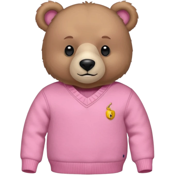 Polo ralph lauren bear in pink  emoji