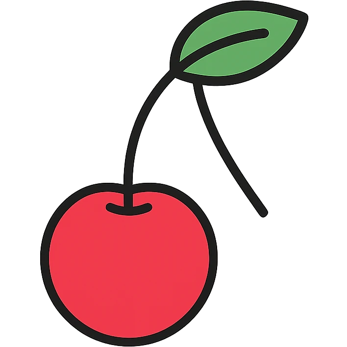 eine einzelne Kirsche, klar erkennbar, ohne Text emoji