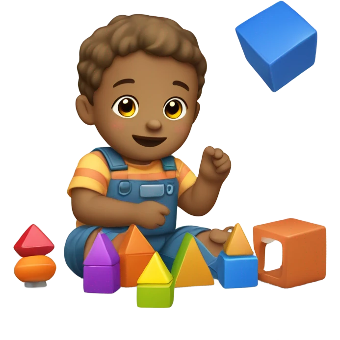 Toddler being busy emoji