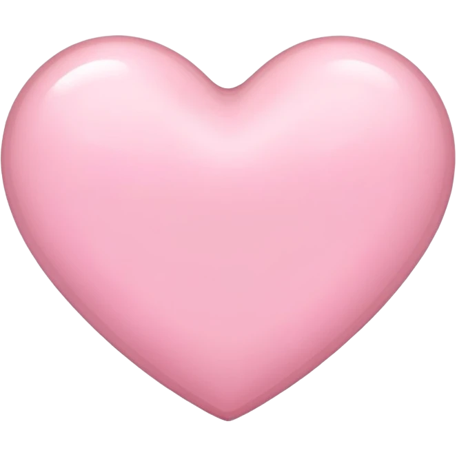 Light pink heart emoji