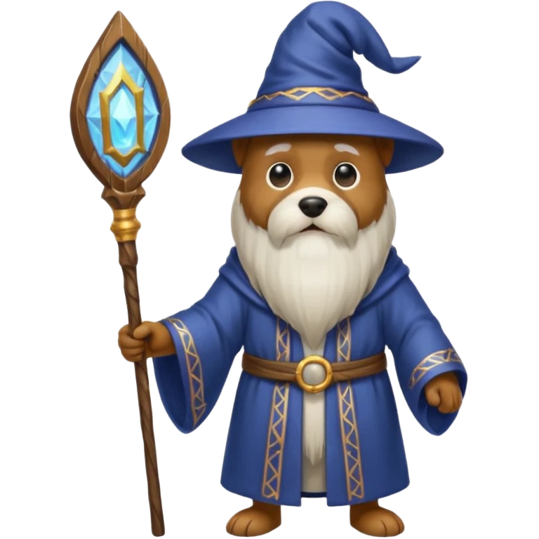 Dog wizard emoji