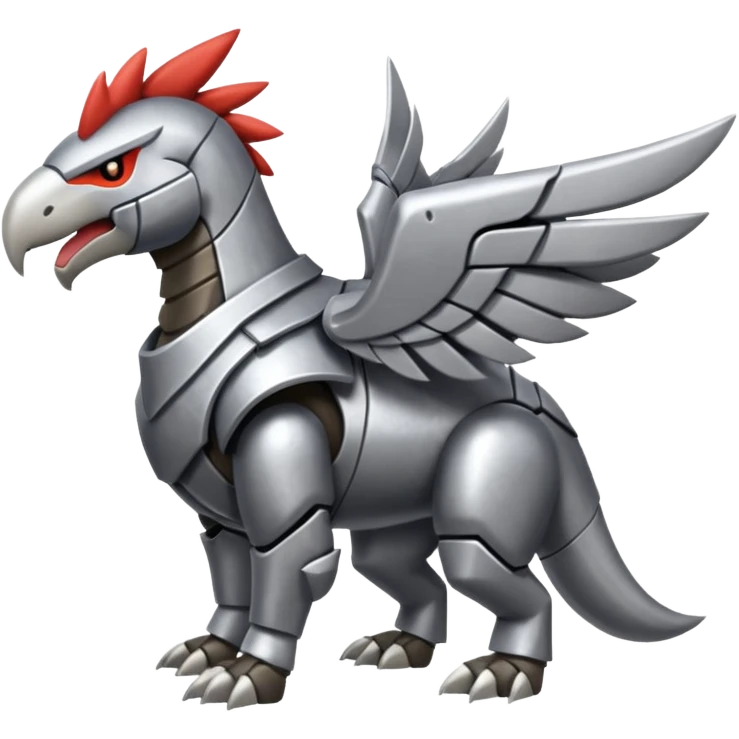 Skarmory-Rhyperior-Herdier-fusion (full body) emoji
