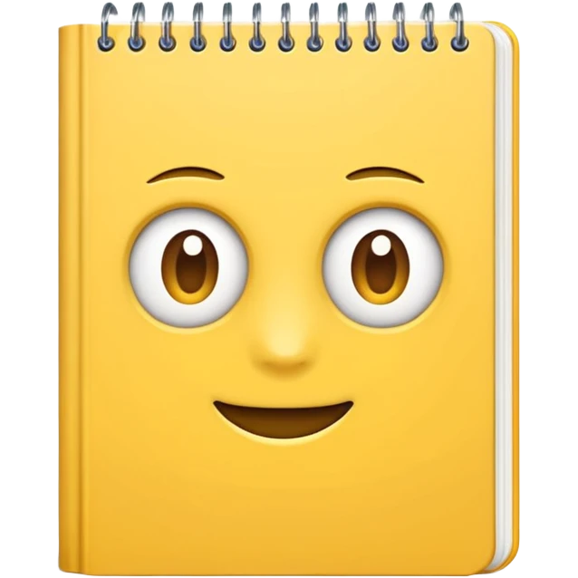 yellow workbook emoji