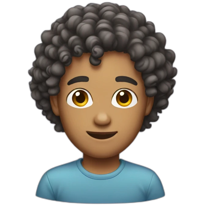 gay-with-curly-hair emoji