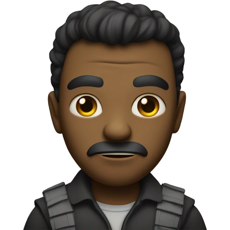 Serious scary threatening emoji