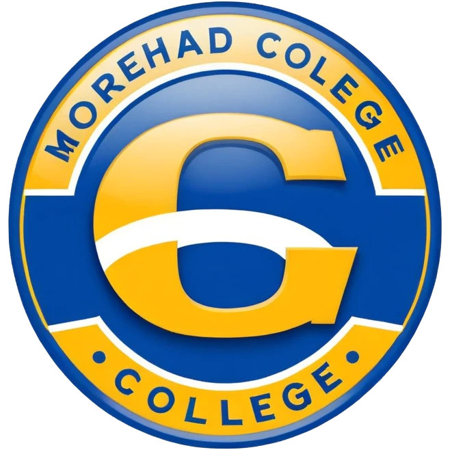 blue and yellow morehead college football logo  emoji