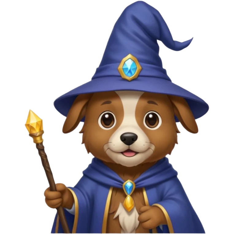 Dog wizard emoji