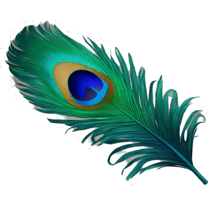 peacock feather emoji