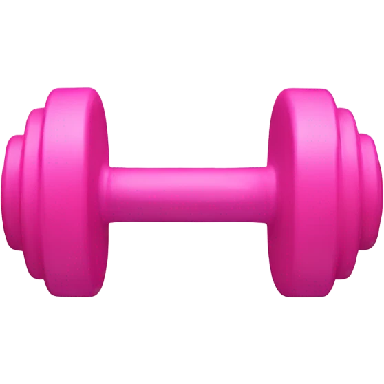 pink dumbbells emoji