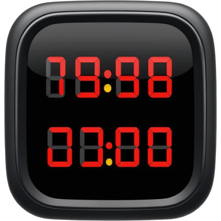 digital countdown timer at 15:00 emoji