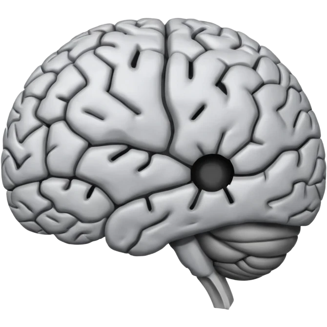 Brain showing hole emoji