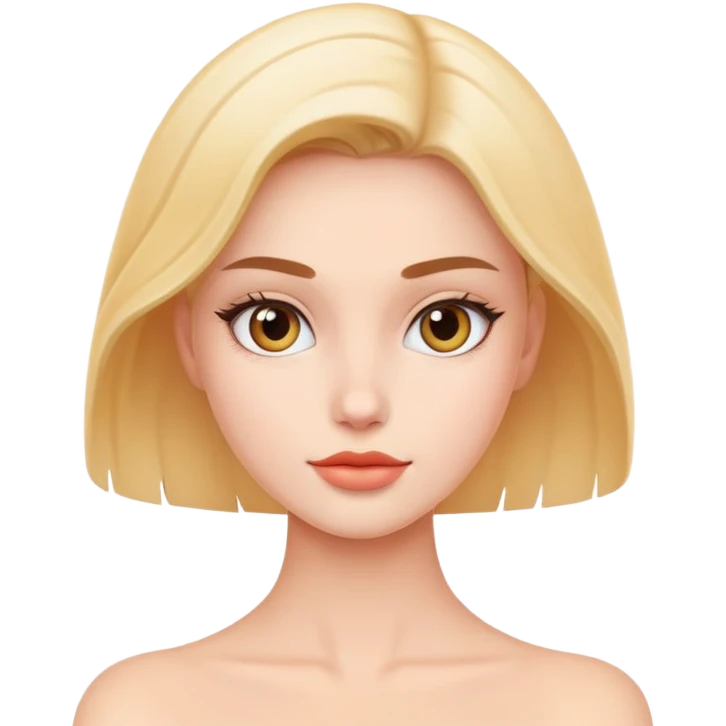 Model posing behind backdrop emoji