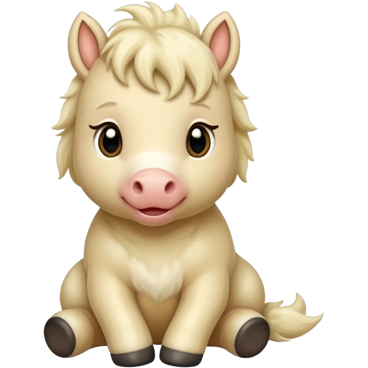 big fat british baby horse emoji