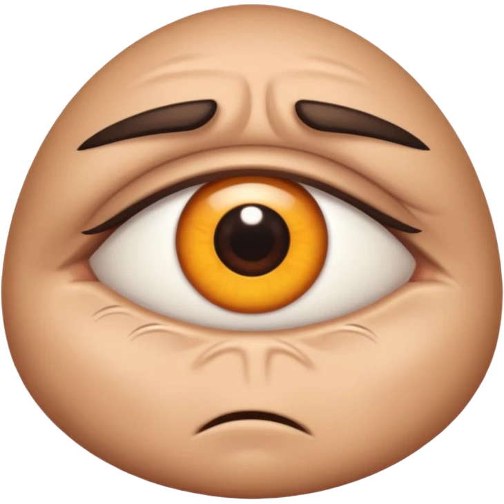 Angry eye emoji