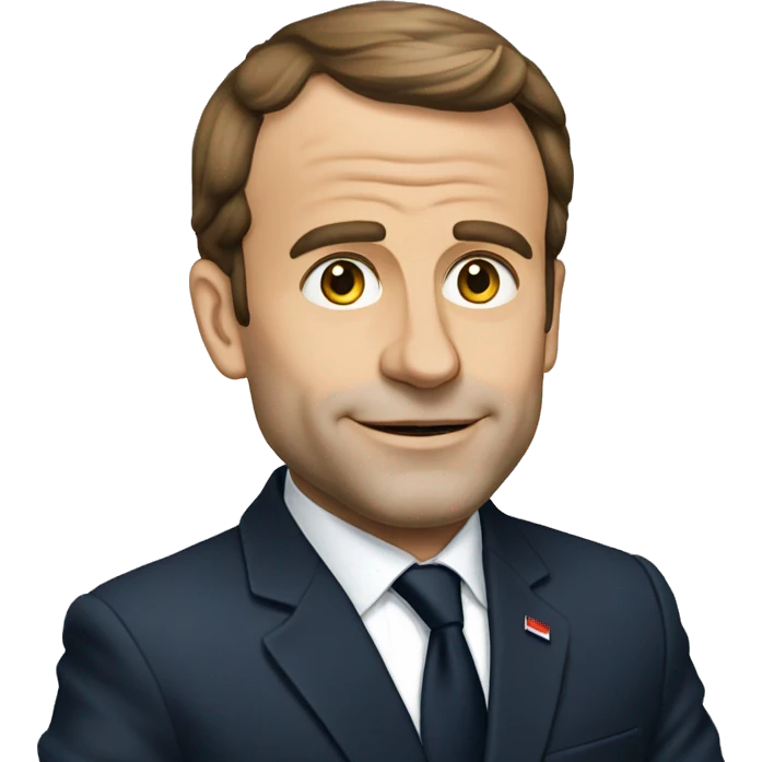 Macron qui est choqué emoji