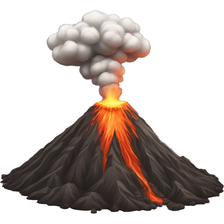 a volcano that is not erupti emoji