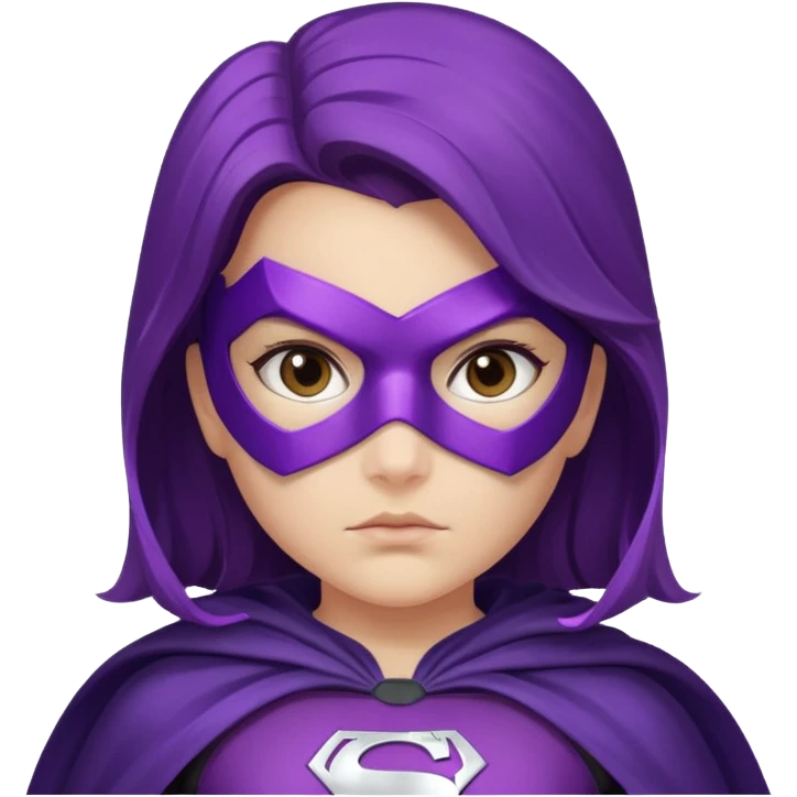 make a  girl purple super hero emoji
