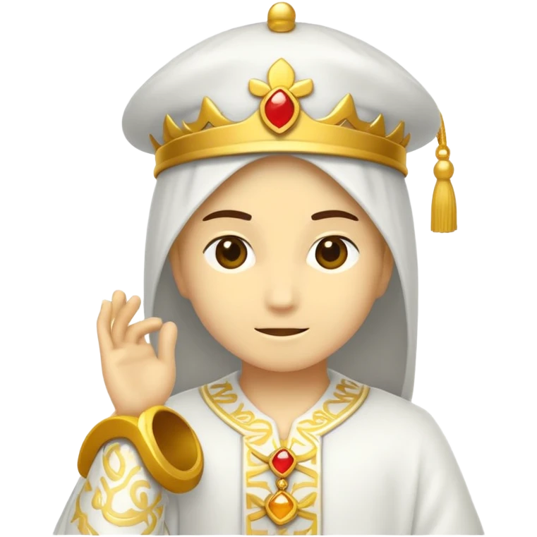 единорог с новогоднем костюме emoji