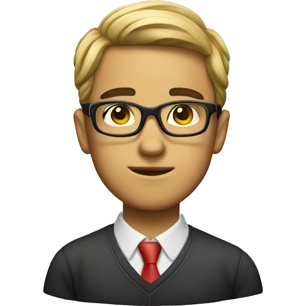 nerd studing emoji