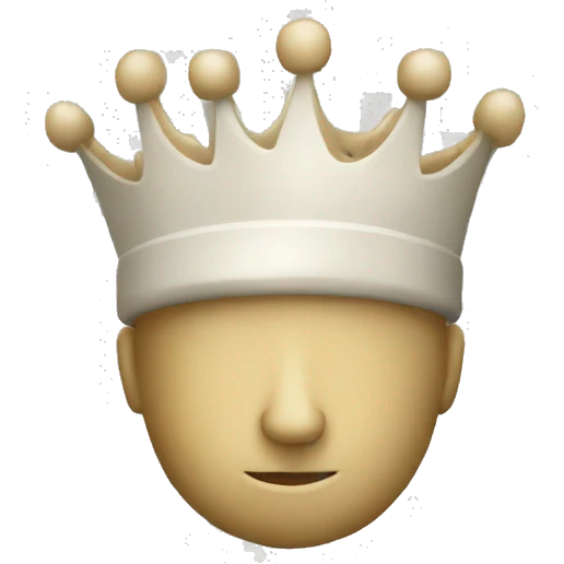 white Chess king emoji