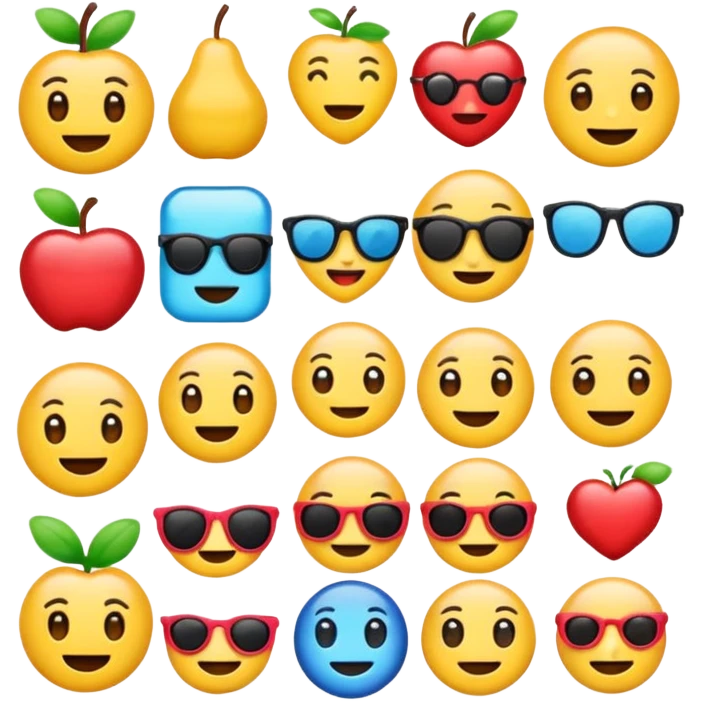 Emoji ios18 sticker pack original preppy emojis emoji