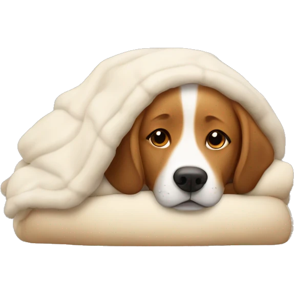 Dogs being cozy emoji