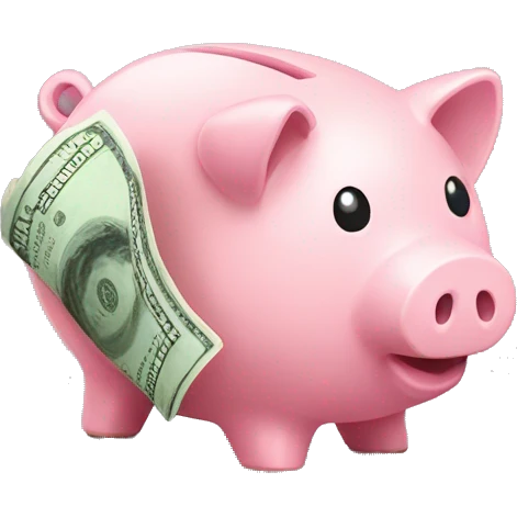 broken piggy bank emoji
