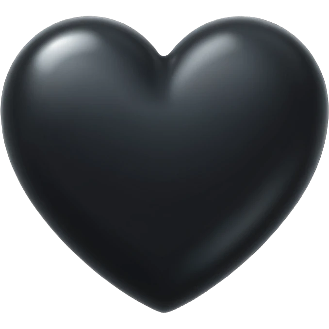 чёрное сердце emoji