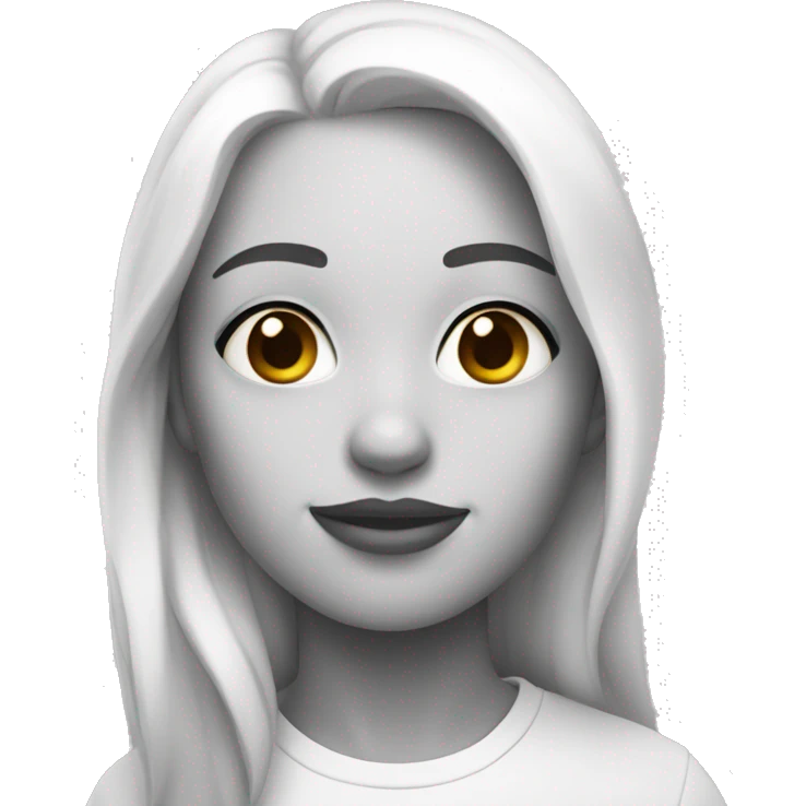 Instagram white and black  emoji