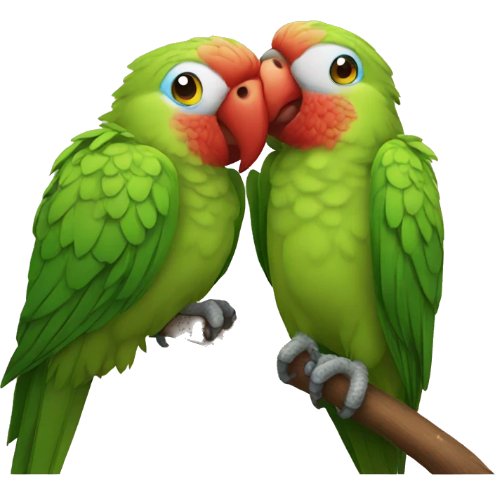 Parrot sent kiss emoji