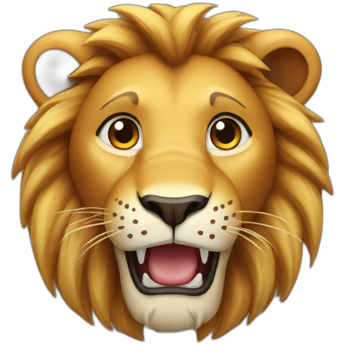 lion surprised emoji