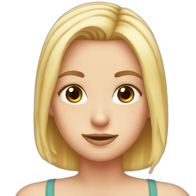 big forehead white girl emoji