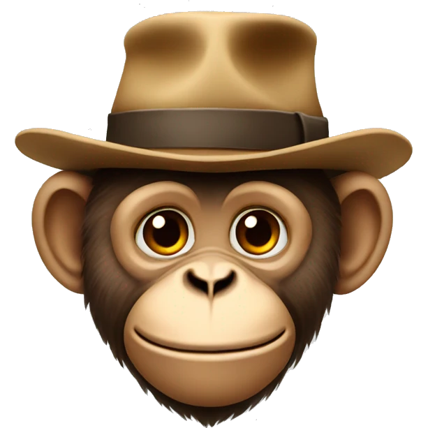 monkey with a hat  emoji