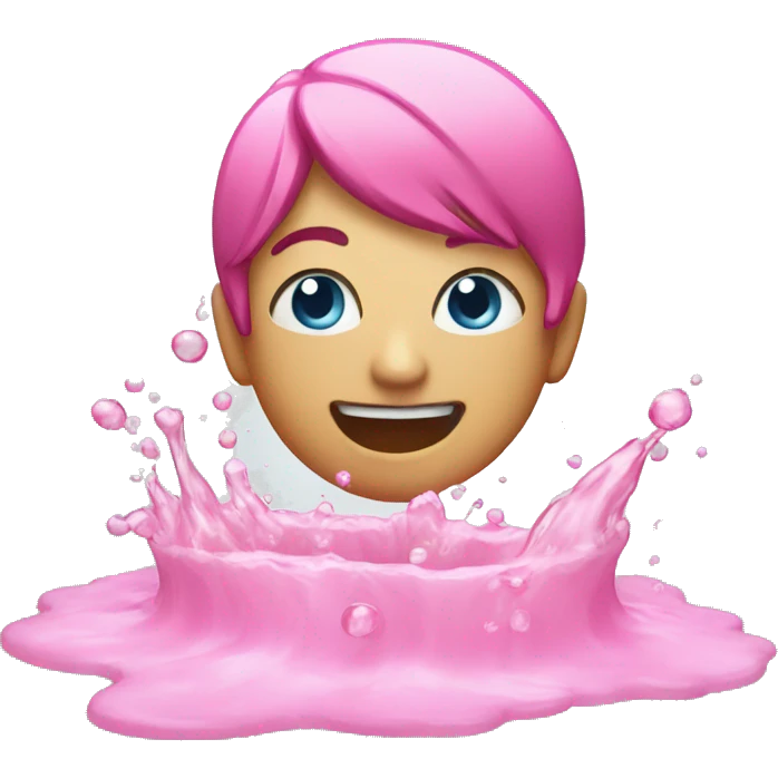 Pink water emoji